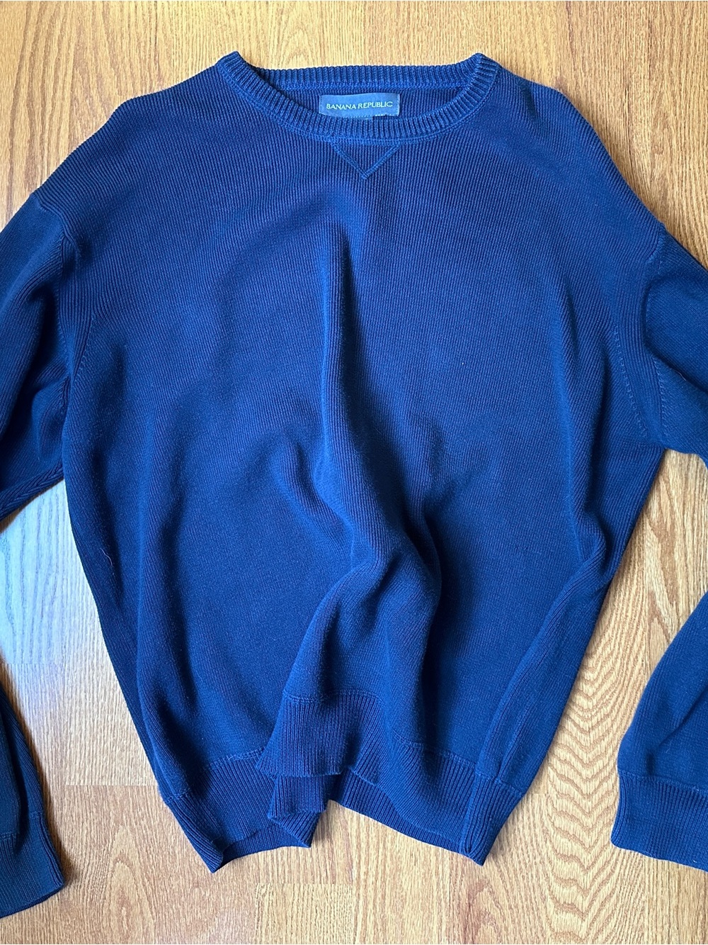 Banana Republic Men's Royal Blue Crewneck Sweater